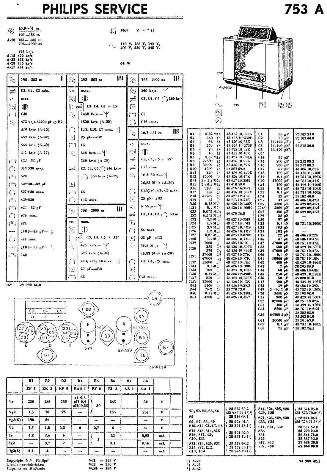 Philips 753-A Service Manual