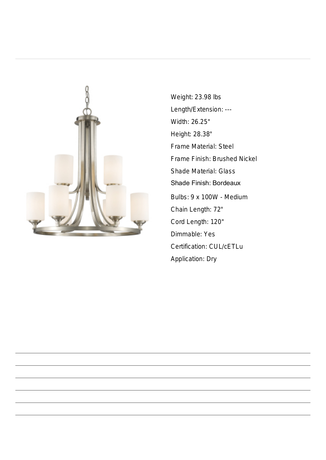 Fleur De Lis Living FDLV1126 Specifications - ManualMachine.com