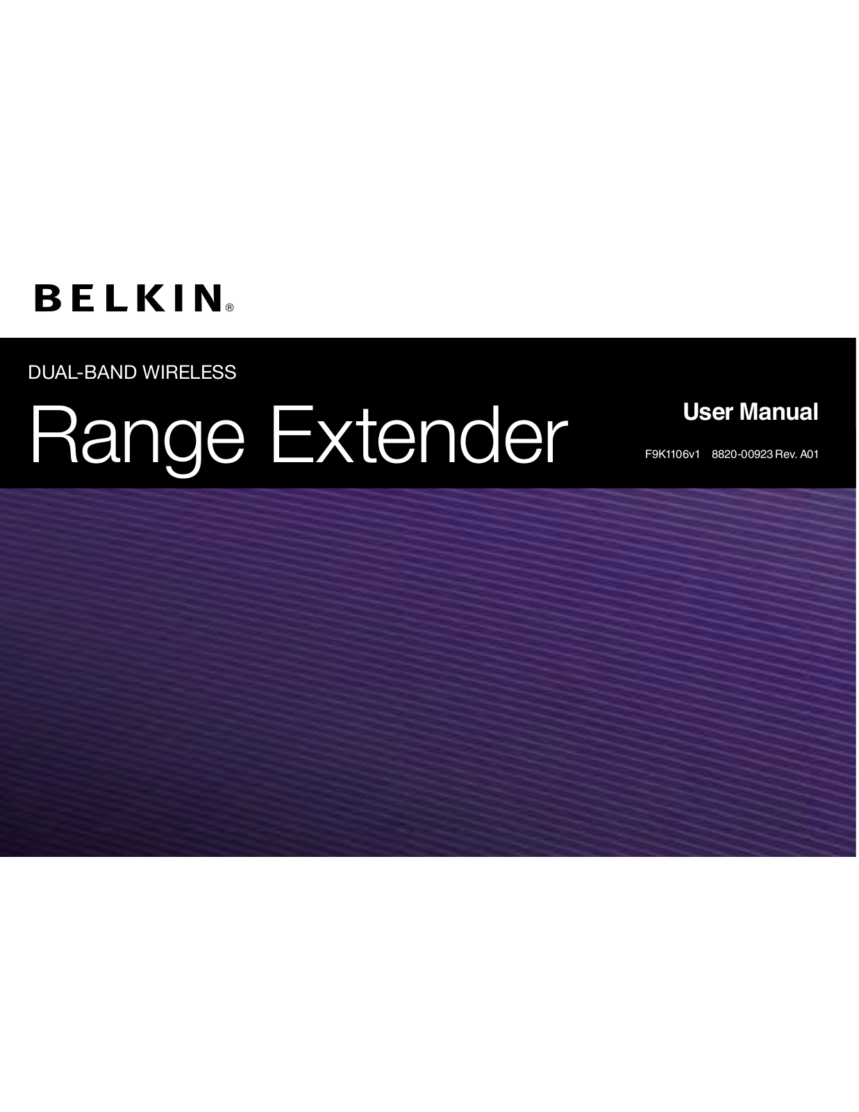 Belkin F9K1106 User Manual