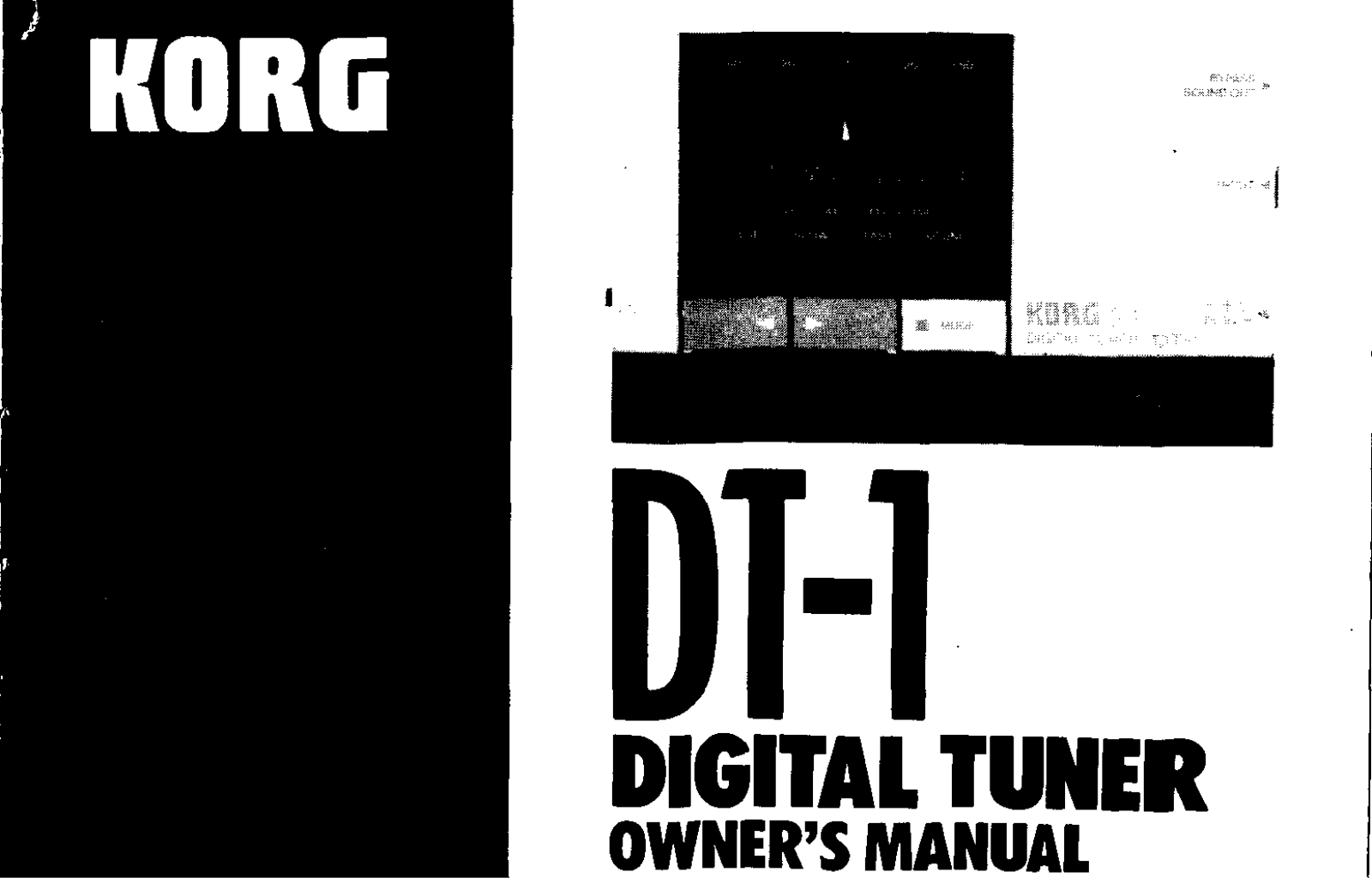 Korg DT1 User Manual