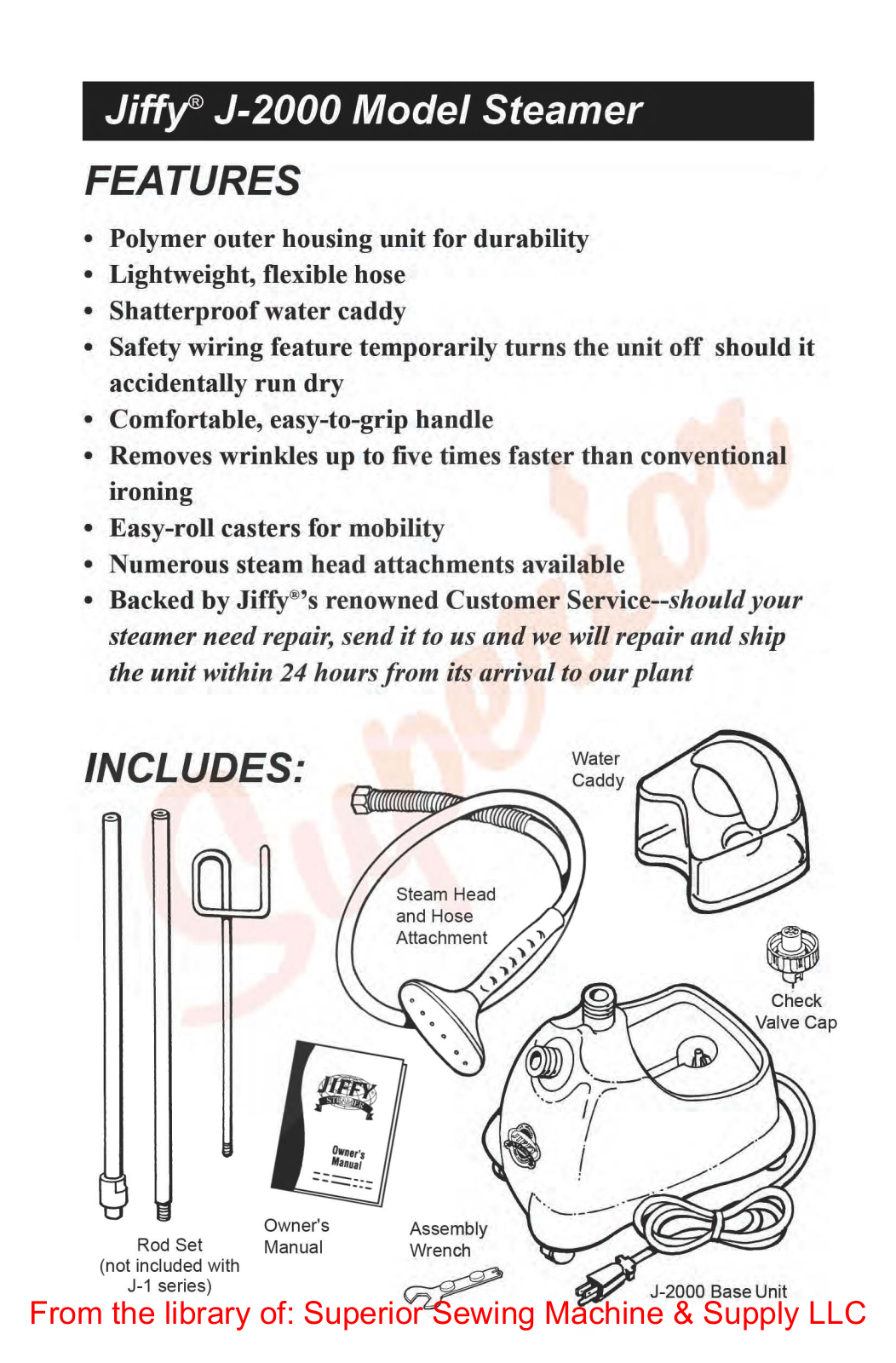 Jiffy J-2000, J-2000 User Manual - ManualMachine.com