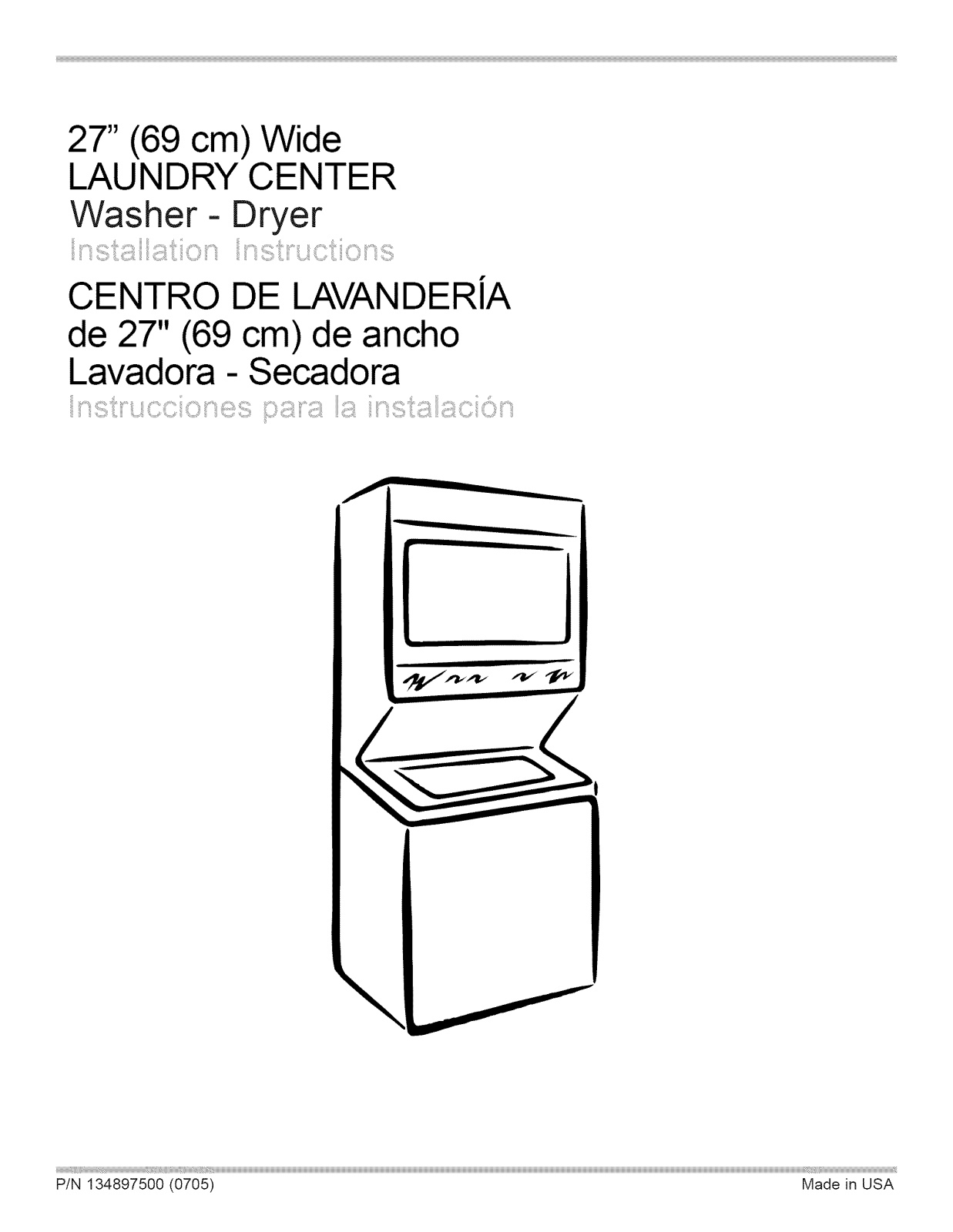 Frigidaire CLCE500FW1, CLCE500FW2, CLCE500FW4, CLCG500FW1, CLCG500FW3 Installation Guide - ManualMachine.com