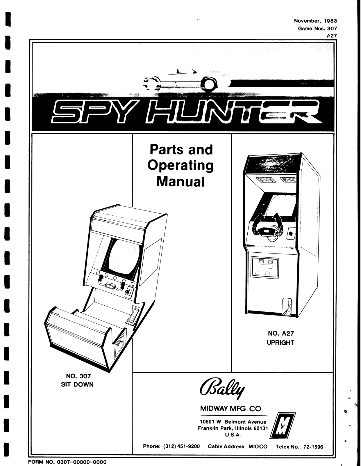 Midway Spy Hunter User Guide