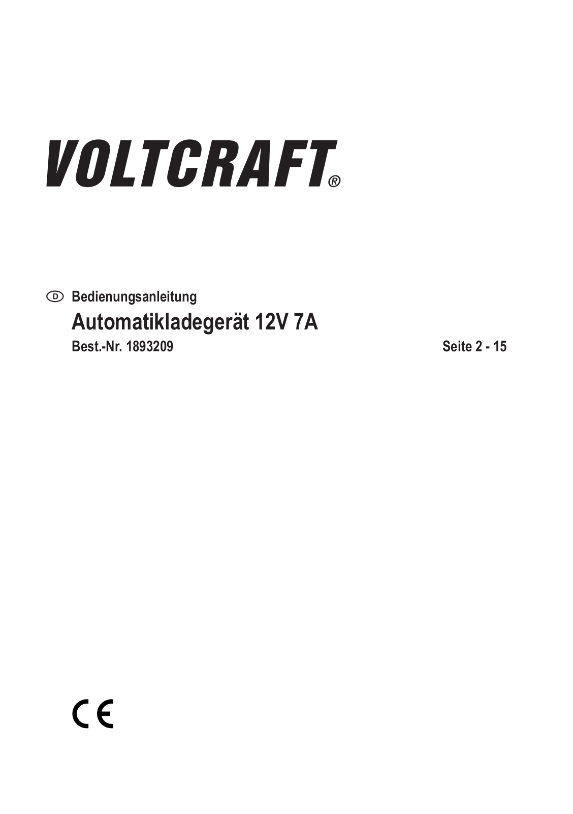 VOLTCRAFT VC-AL700 User guide