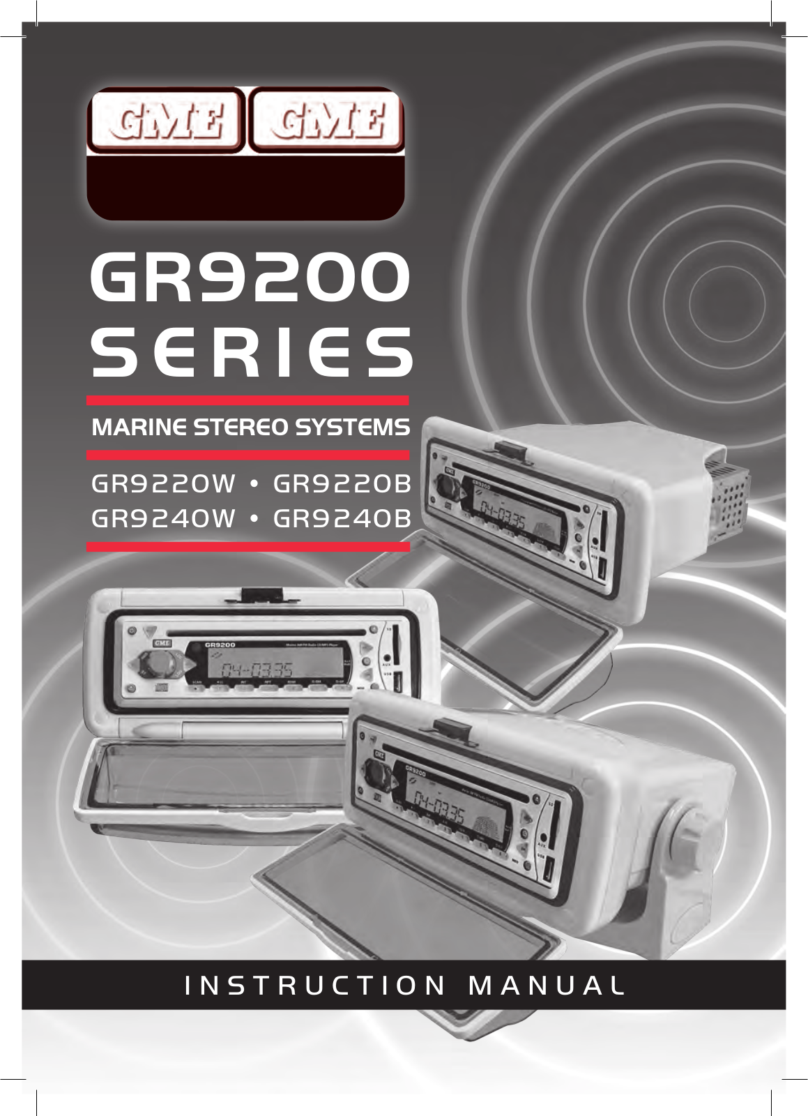 GME GR9240W User Manual