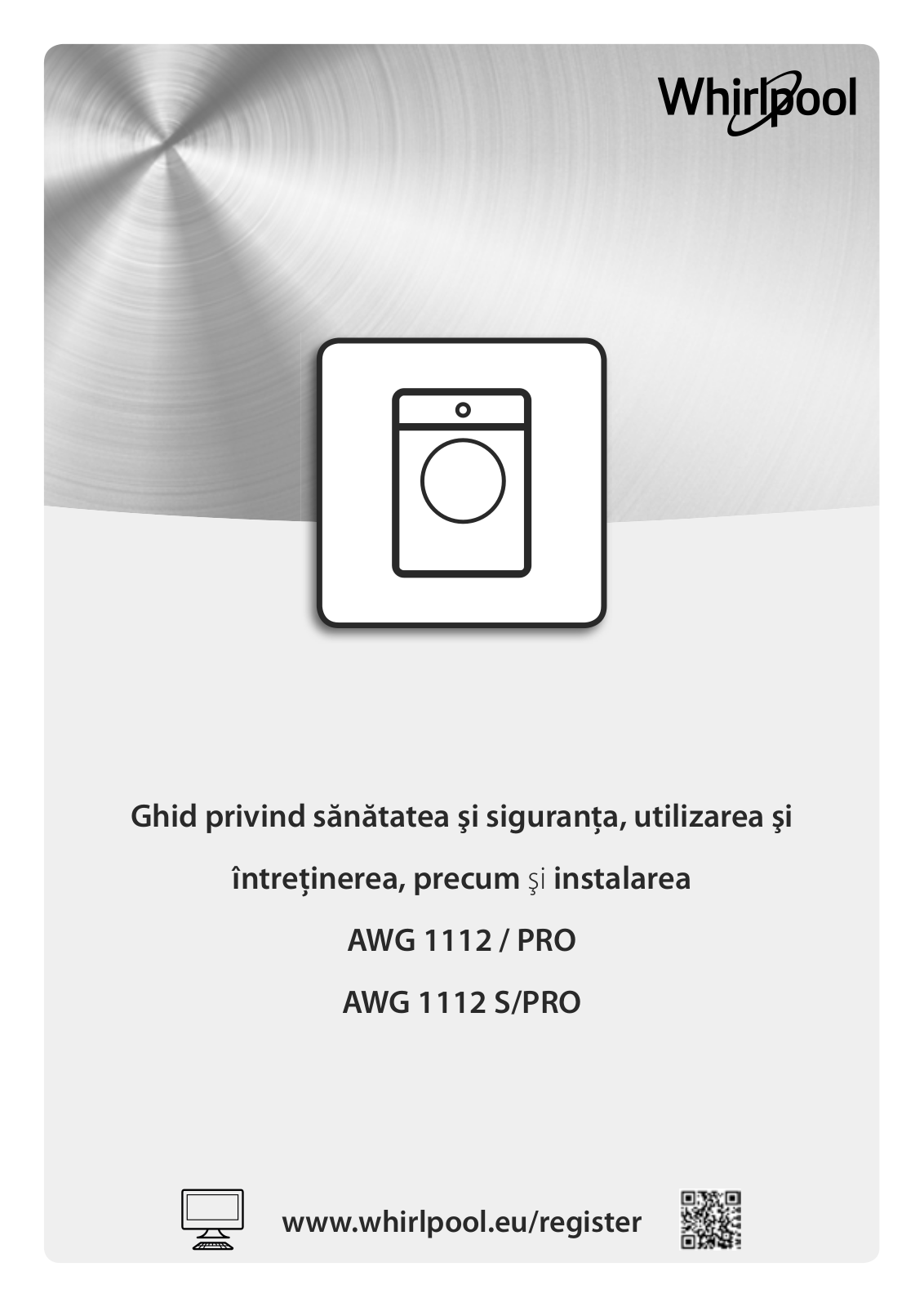 WHIRLPOOL AWG 1112/PRO UK Use & Care