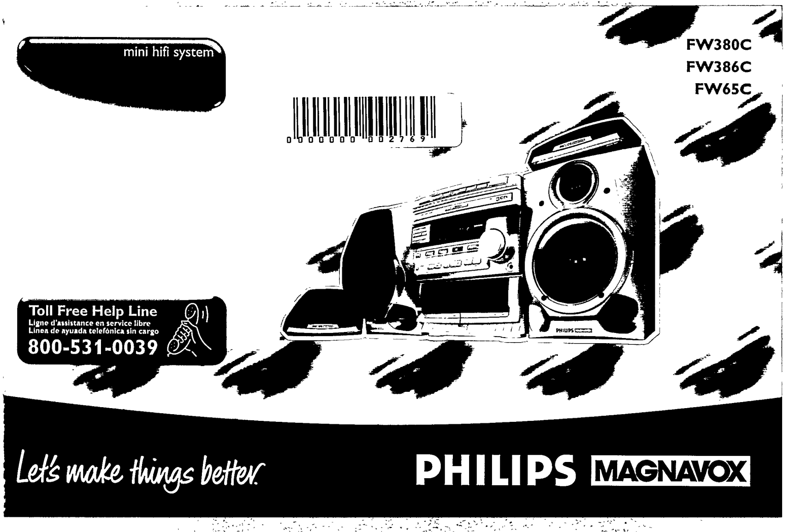 Philips FW380C/21, FW380C/19 User Manual