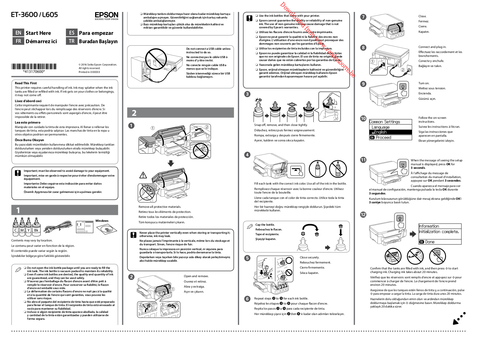 EPSON ET-3600 User Manual