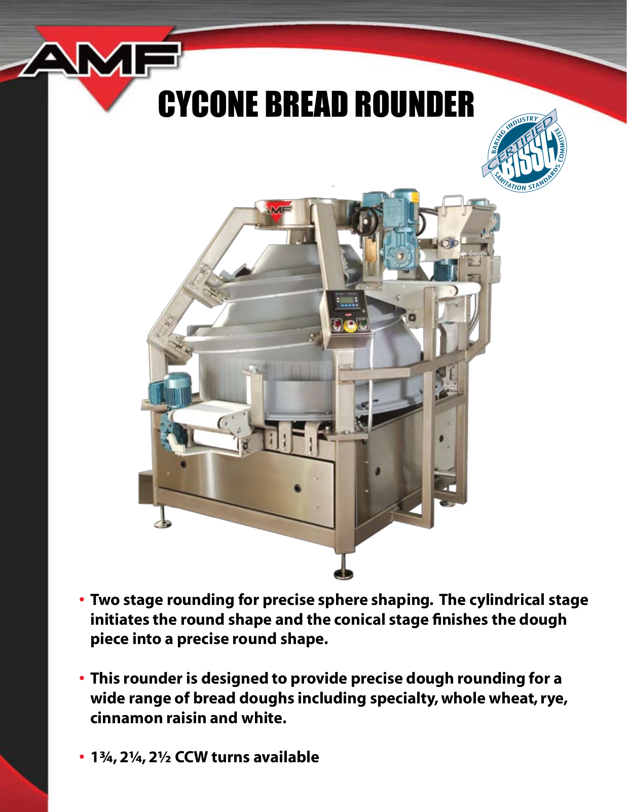 AMF Cycone Bread Rounder User Manual