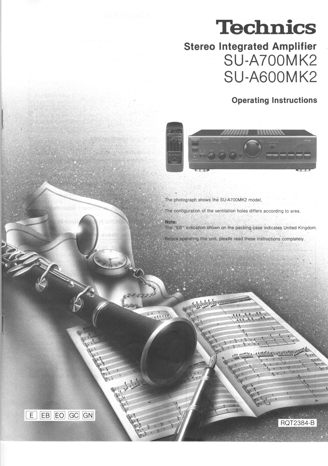 Technics SU-A700MK2 User Manual