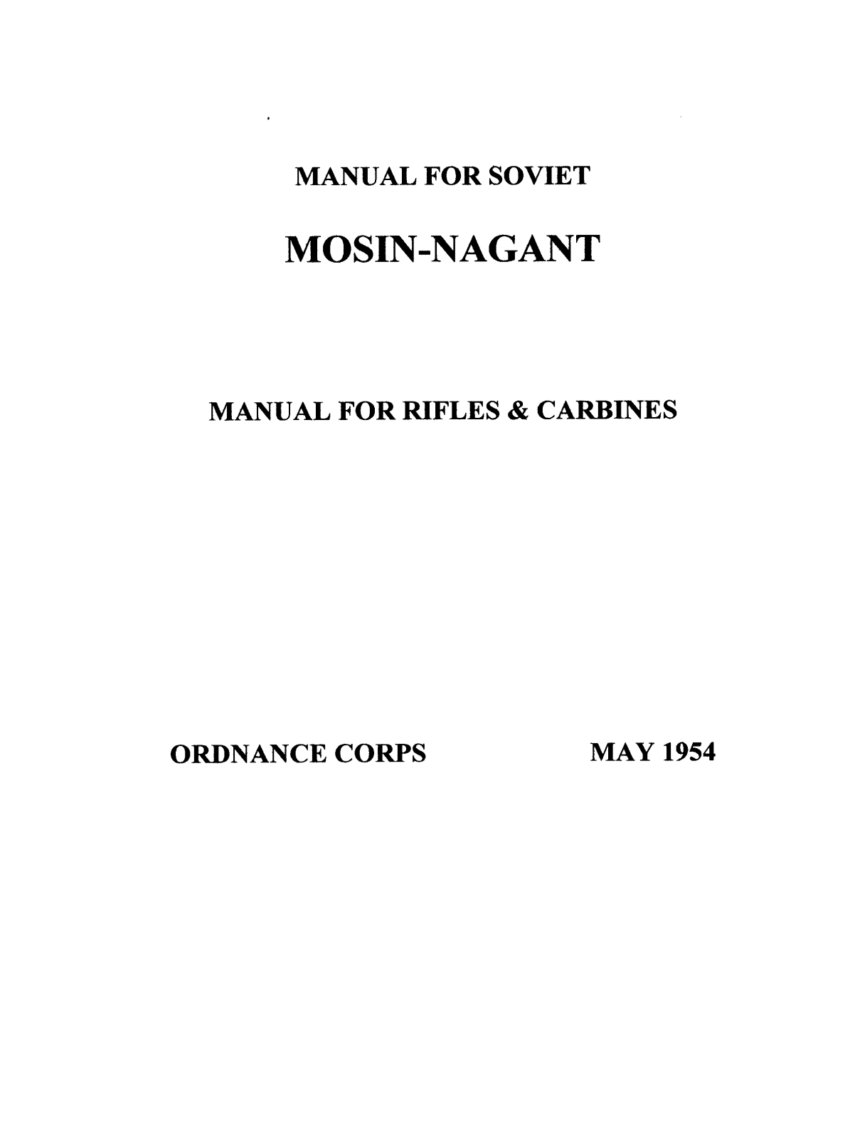 FIREARMS mosin-nagant User Guide - ManualMachine.com