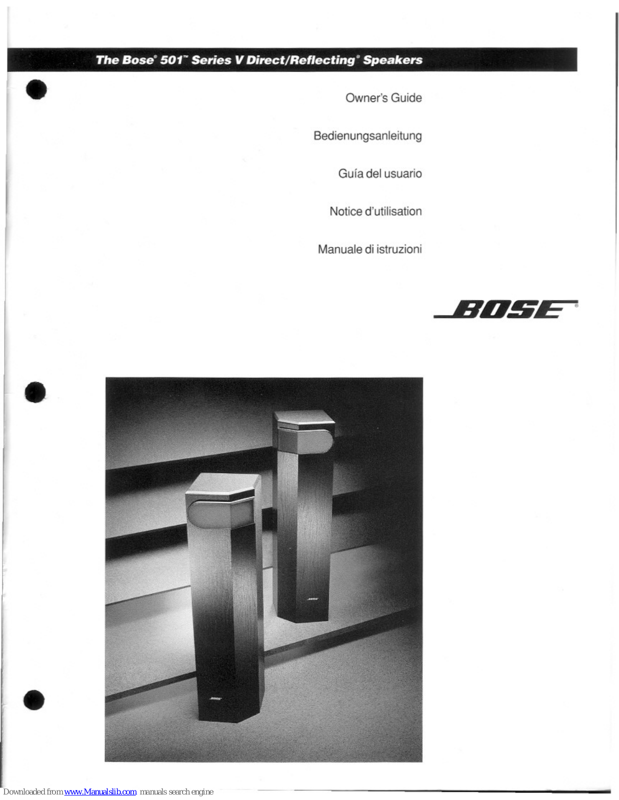 Bose 501 Series V Owner's Manual