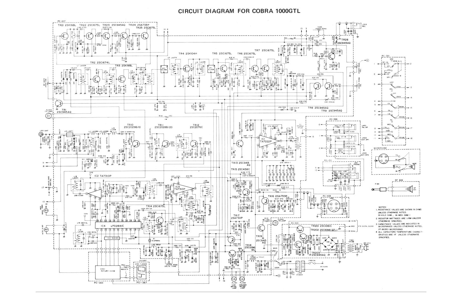 Cobra 1000GTL User Manual