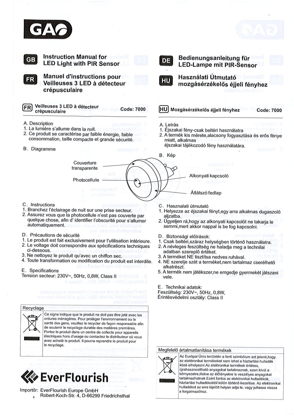 GAO 700 User guide