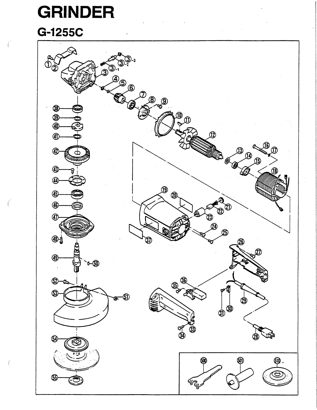 Ryobi G1255C User Manual