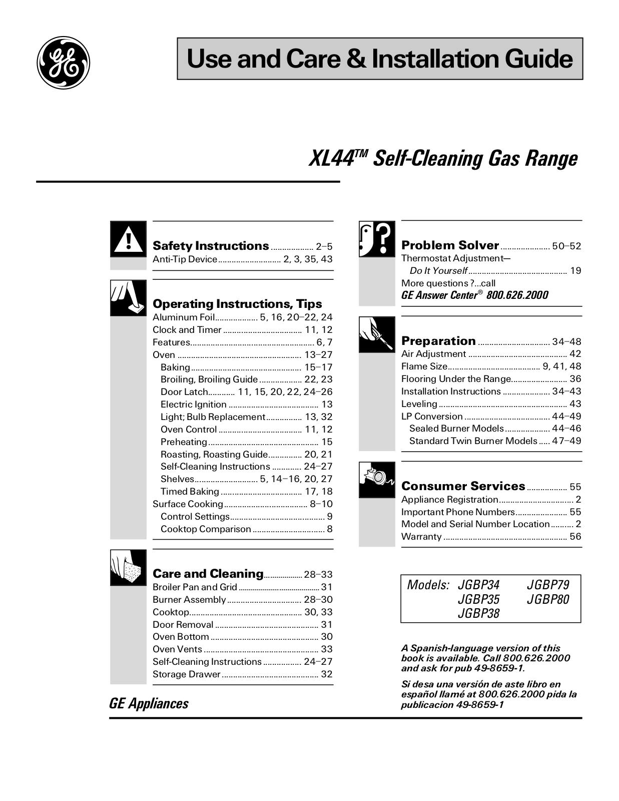GE JGBP38 User Manual - ManualMachine.com