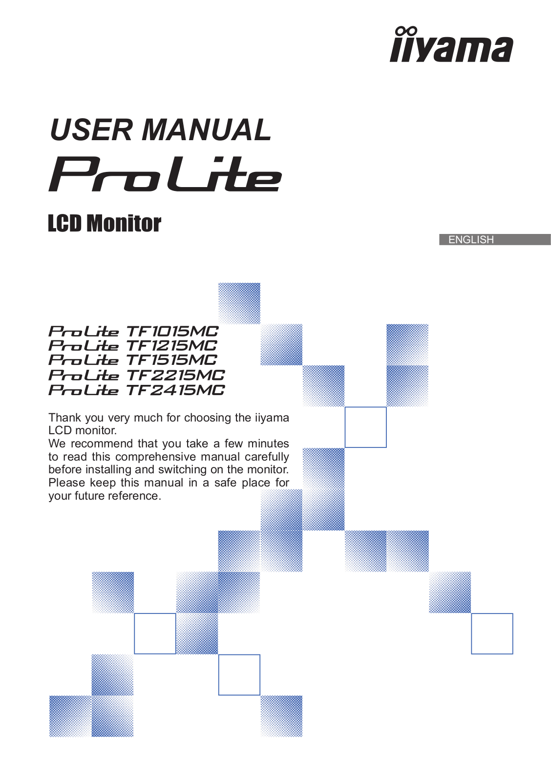 iiyama ProLite TF1215MC-B1 operation manual