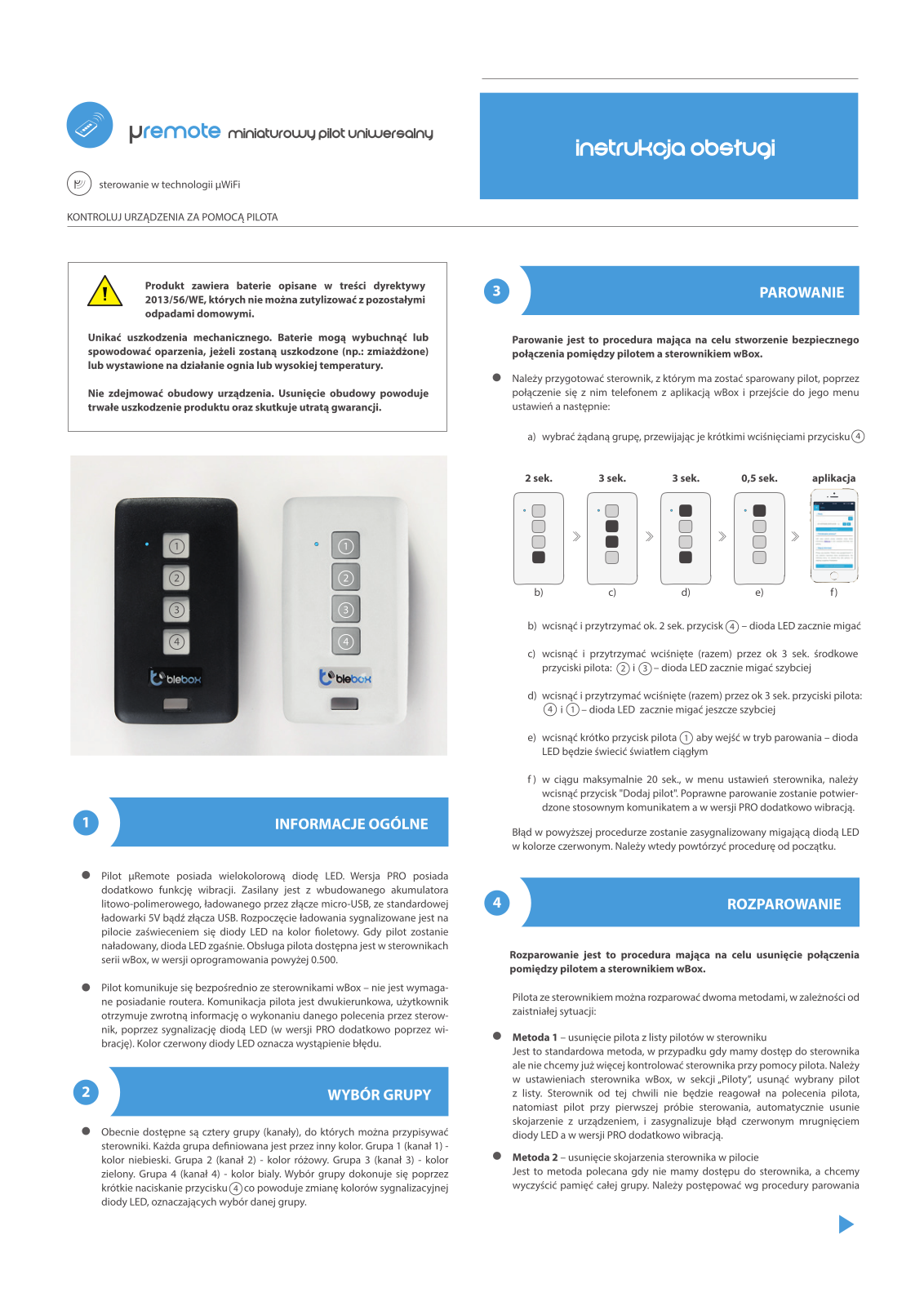 Blebox uRemote Pro User guide - ManualMachine.com