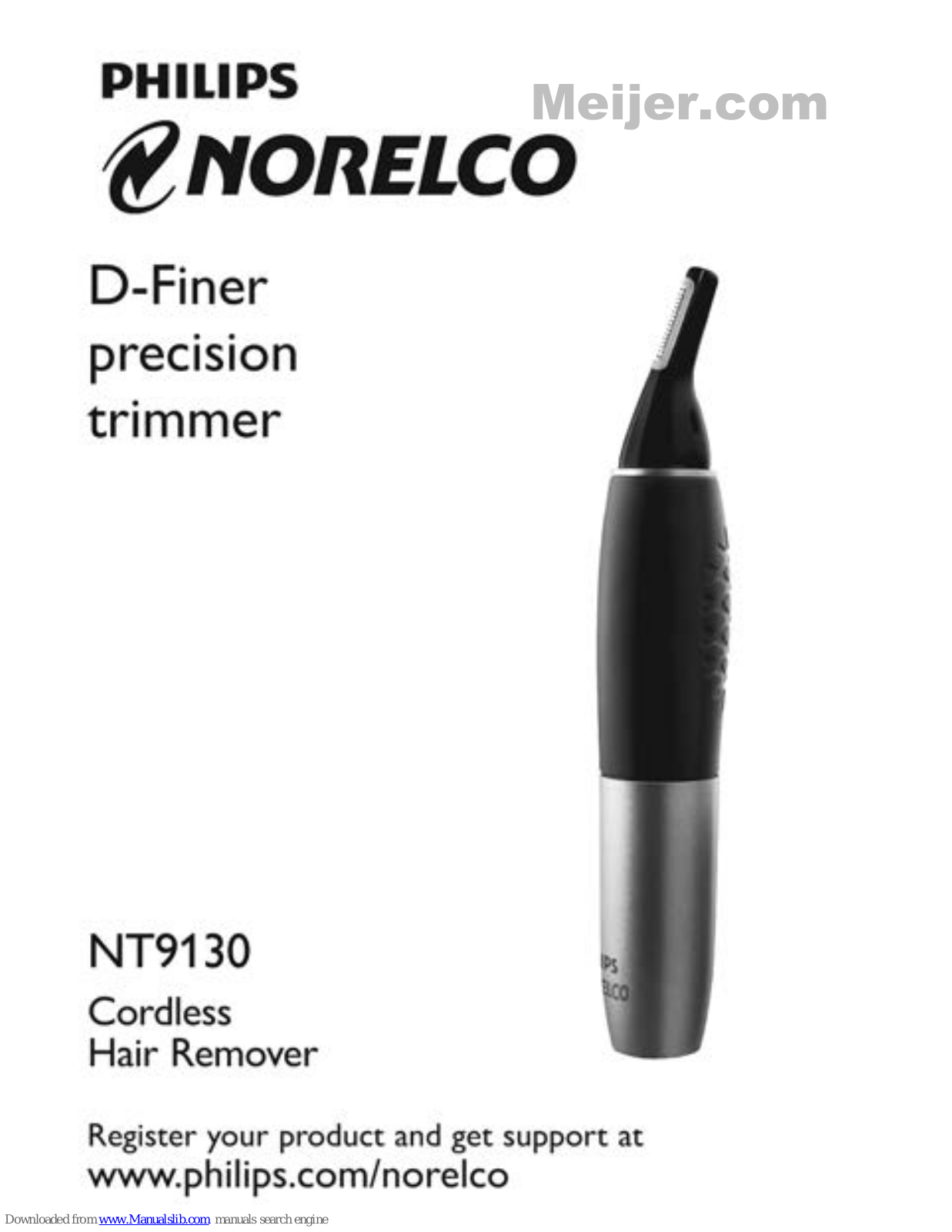 Philips NT91, Norelco NT9130 User Manual - ManualMachine.com