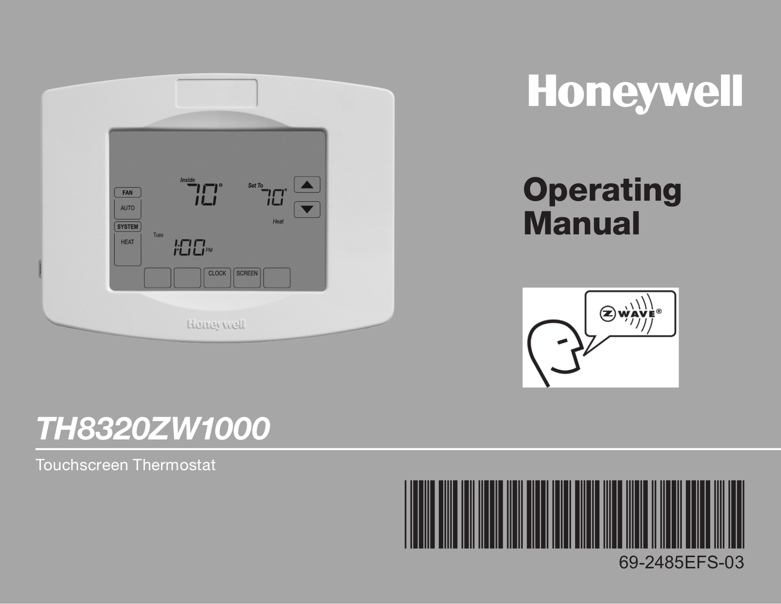 Ademco TH8320ZW01 Users Manual