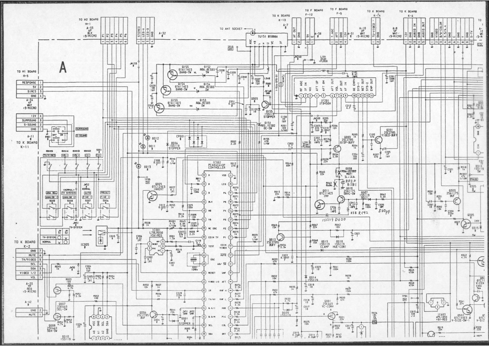 Sony TV KV-2940 AN Schematic