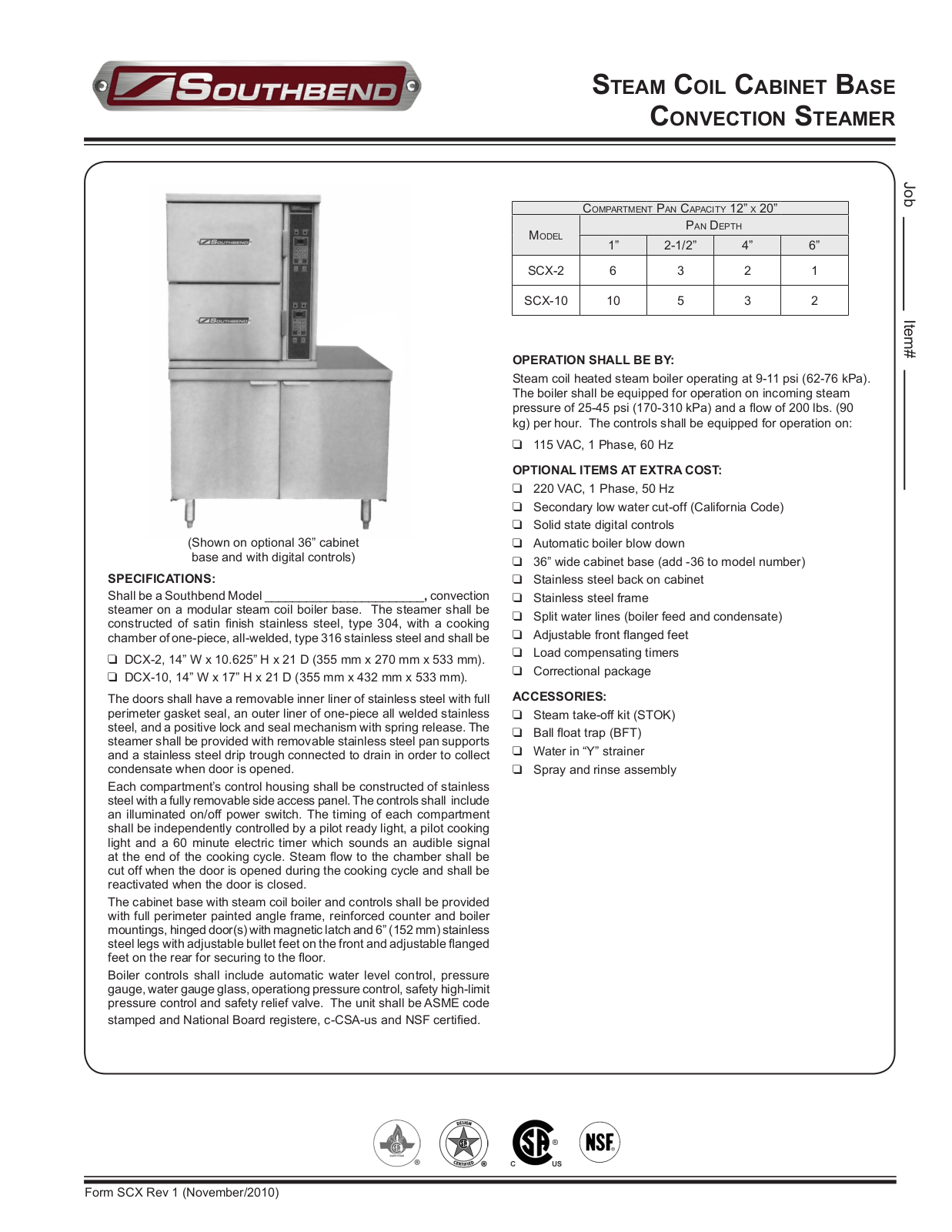 Southbend SCX-10 User Manual