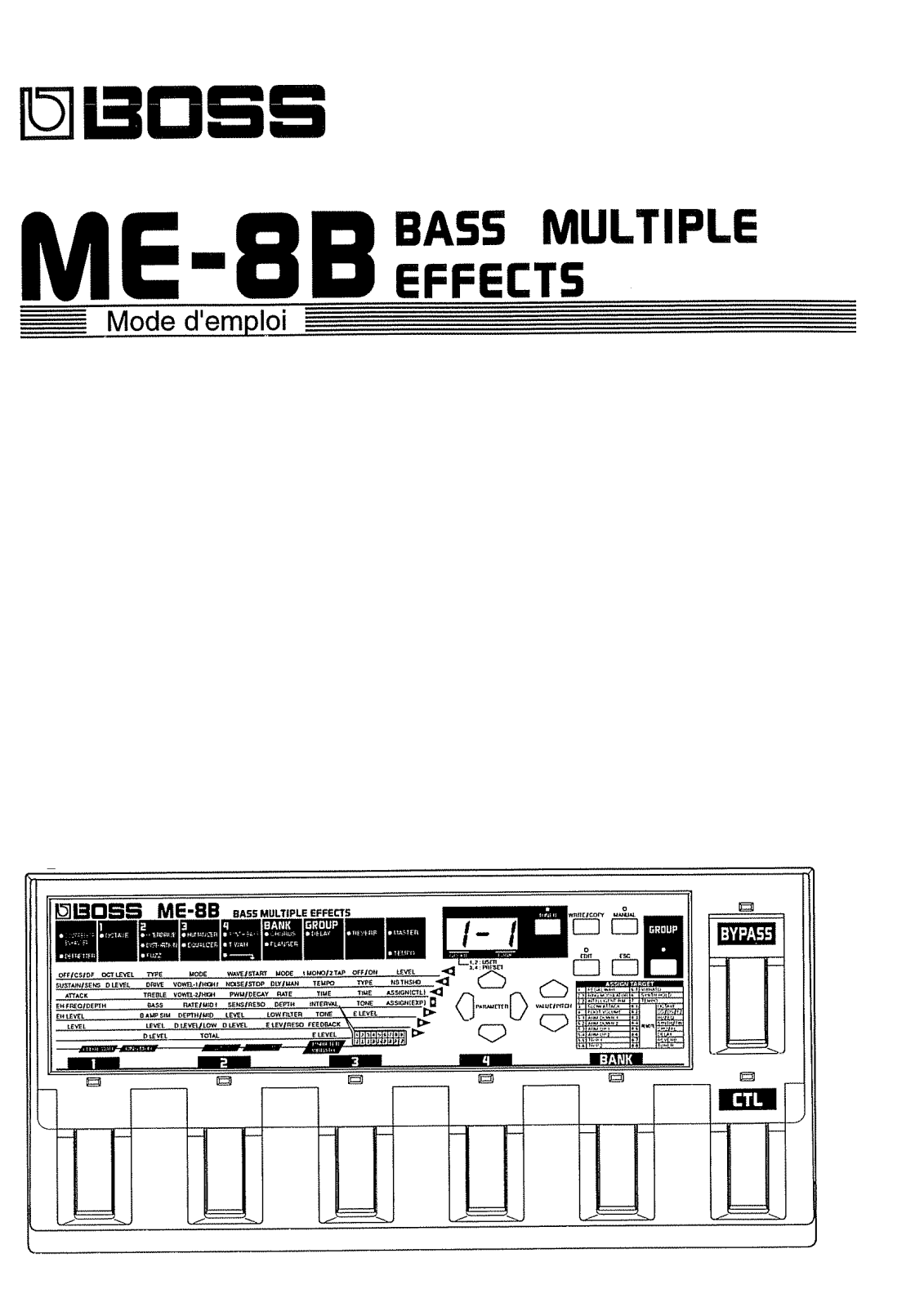 Roland ME-8B User Manual