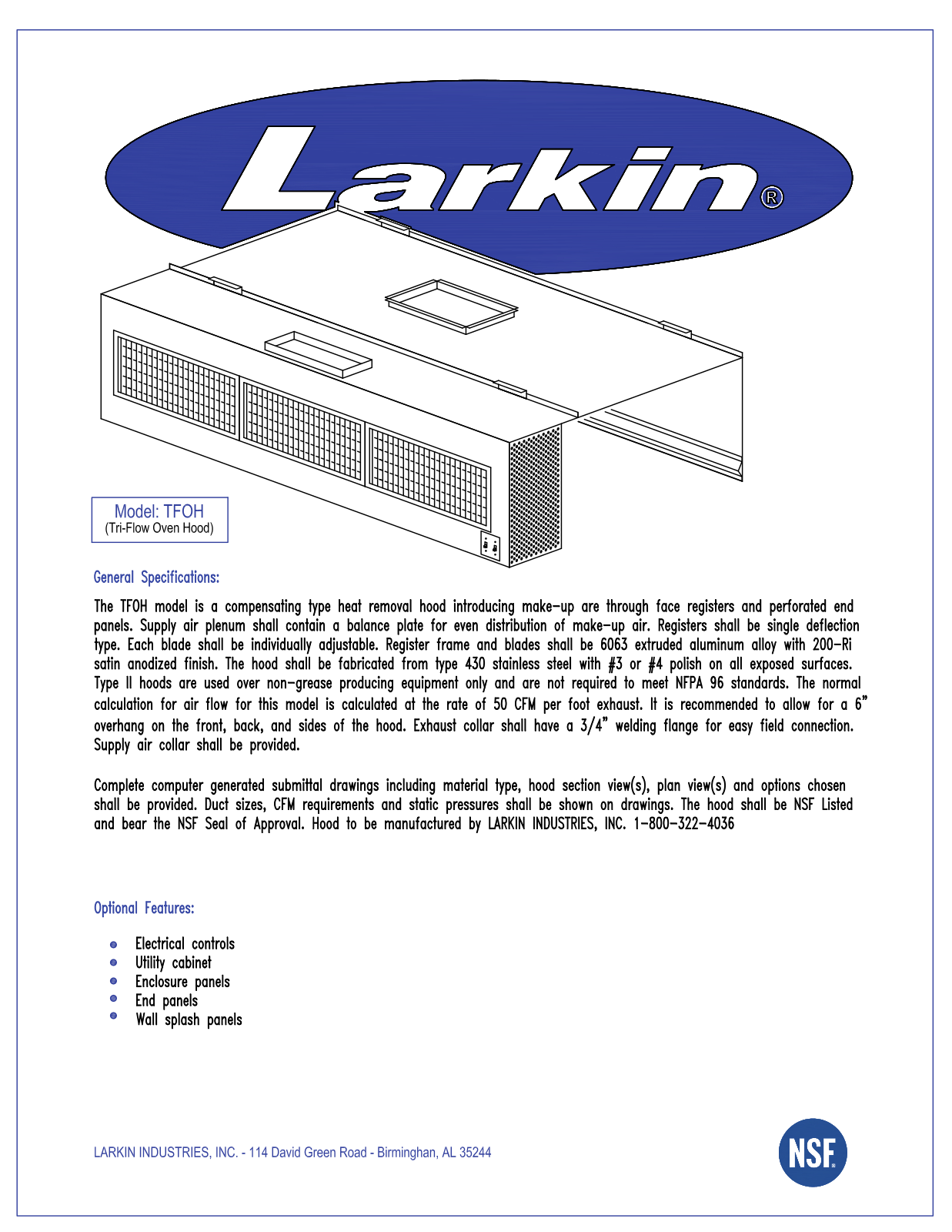 Larkin TFOH User Manual