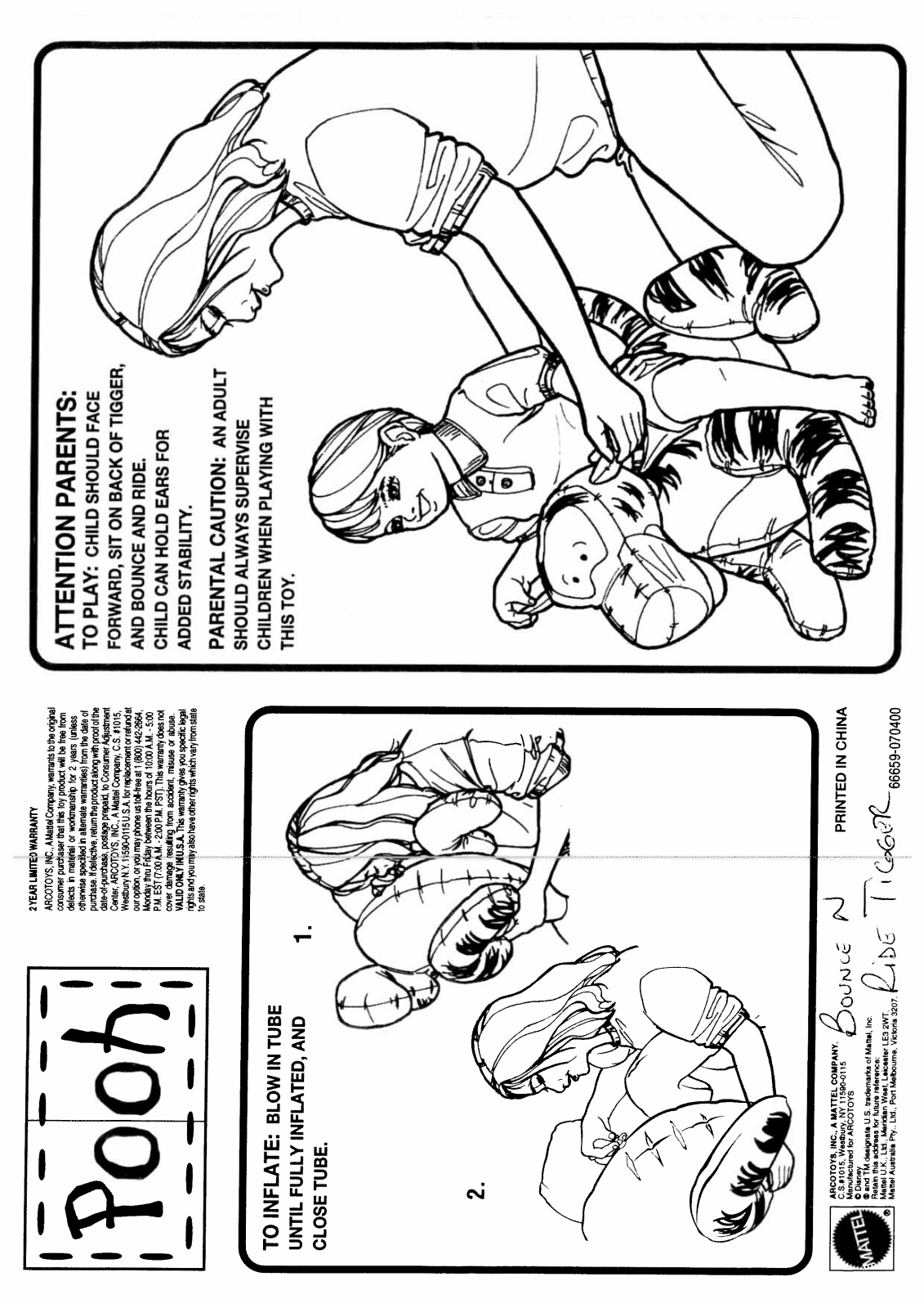 Fisher-Price 66659 Instruction Sheet