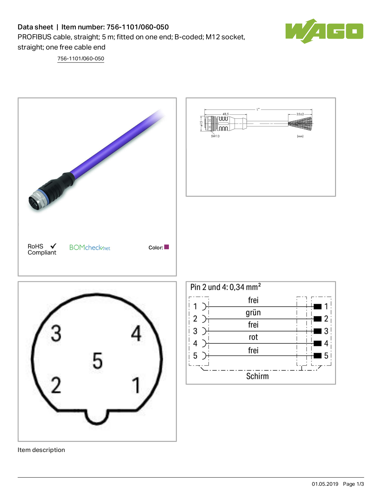 Wago 756-1101/060-050 Data Sheet