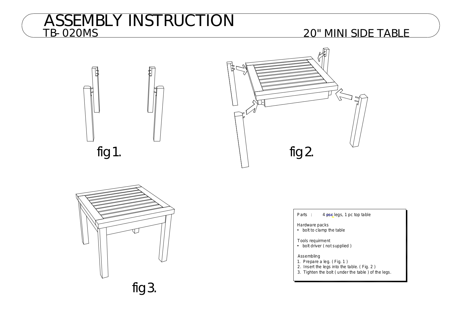 Anderson TB020MS, SET19, SET44 User Manual