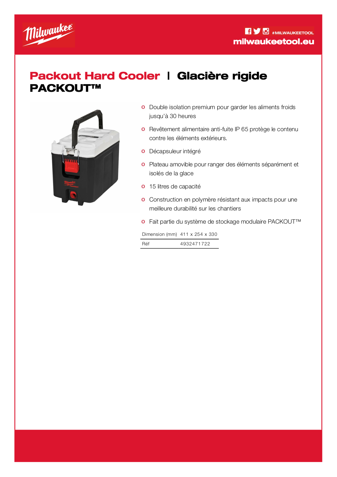 Milwaukee 4932471722 Specification - ManualMachine.com