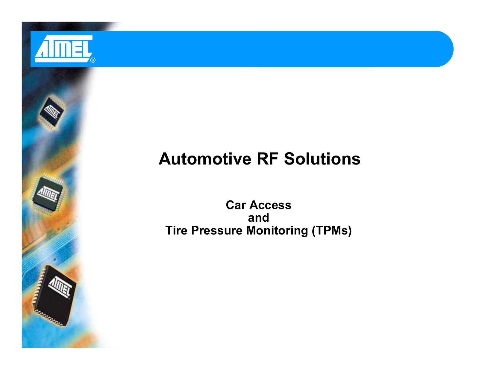 Atmel Car Access and Tire Pressure Monitoring TPMs User Manual