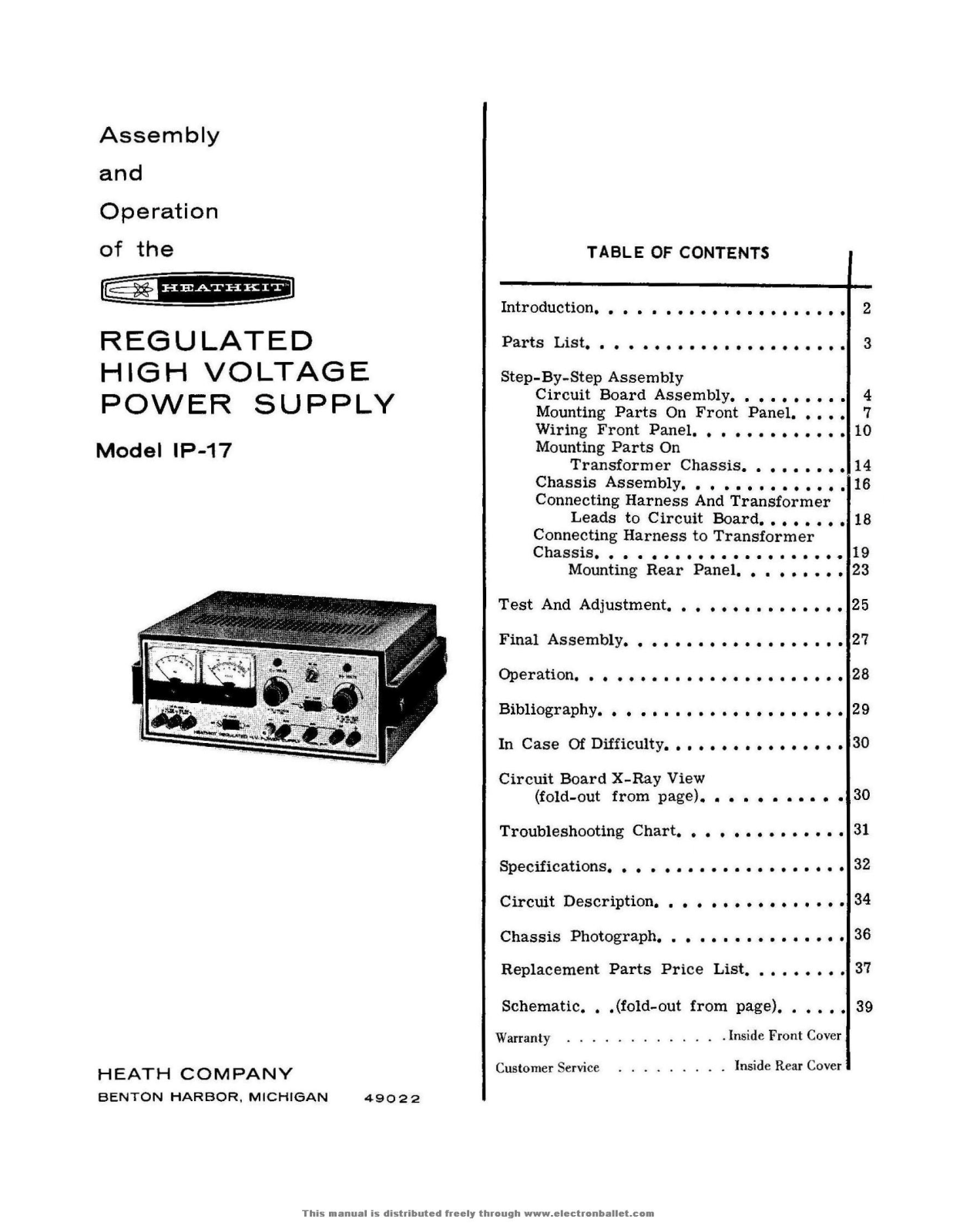 Heathkit IP17 User Guide