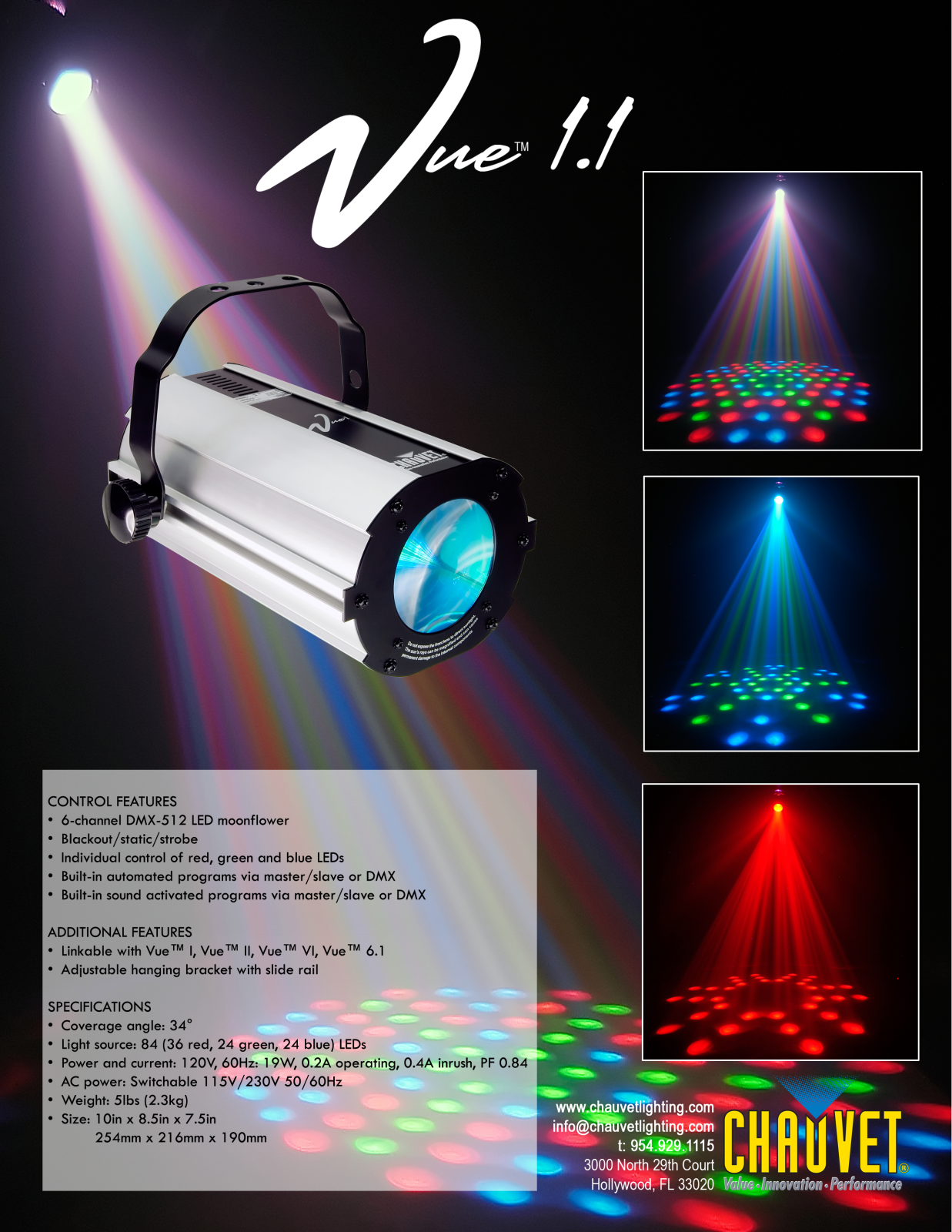 Chauvet VUE 1.1 User Manual