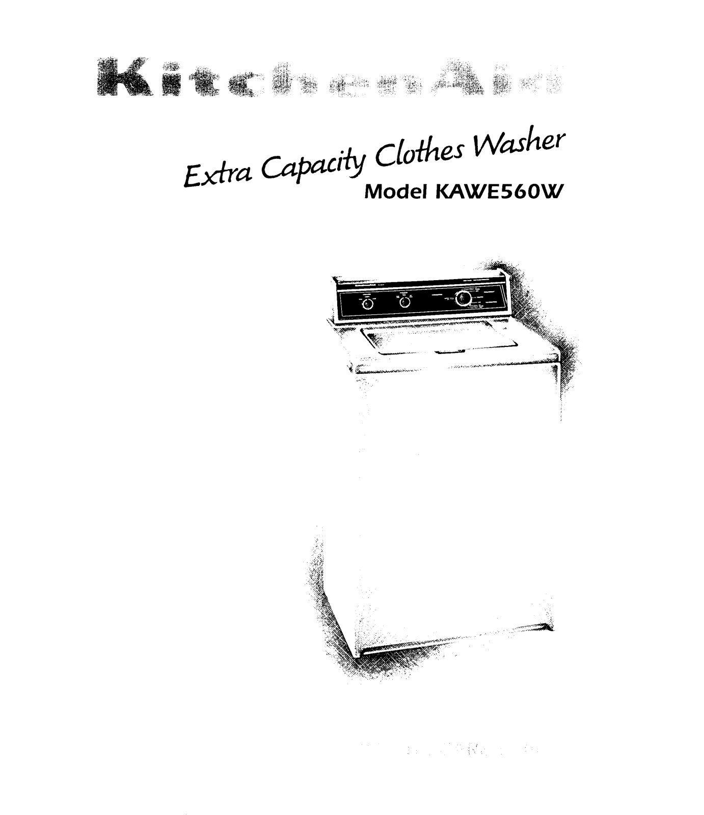 KitchenAid KAWE560W Owner's Manual