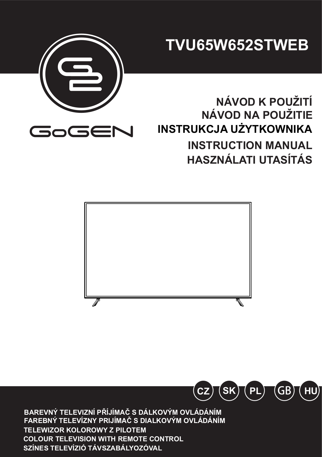 GoGEN TVU 65W652 STWEB User Manual