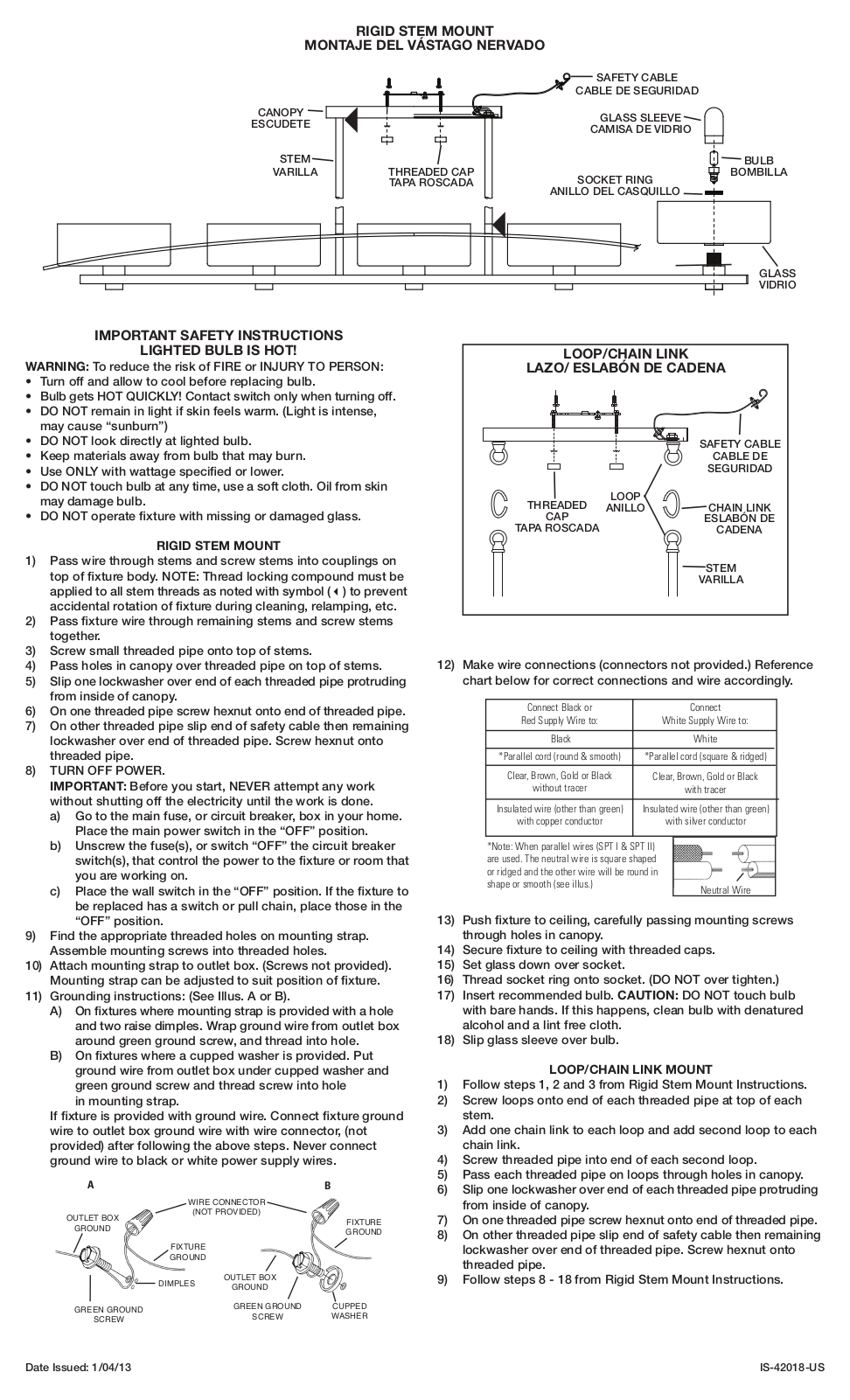 Kichler 42018 User Manual