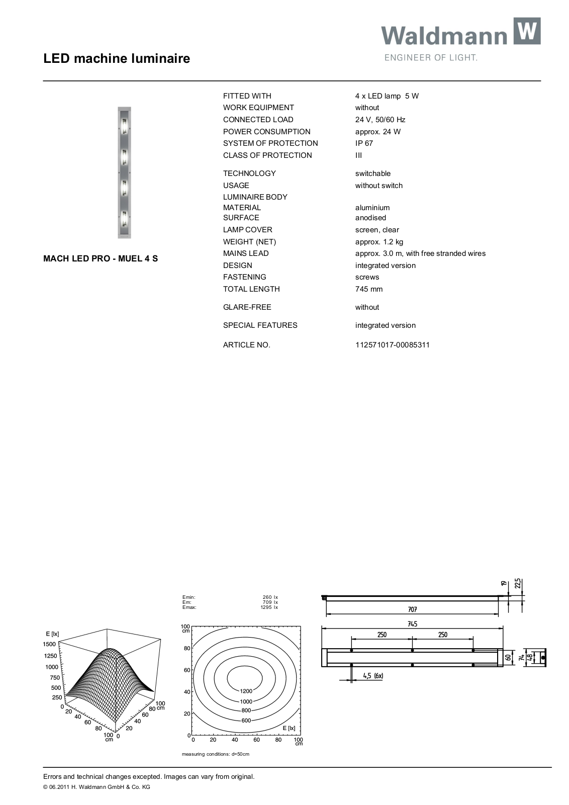 Waldmann 112571017-00085311 Information guide