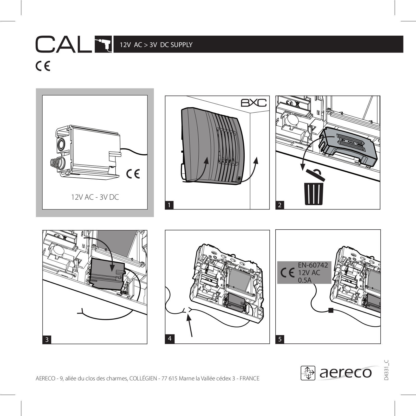 Aereco CAL261 User Manual