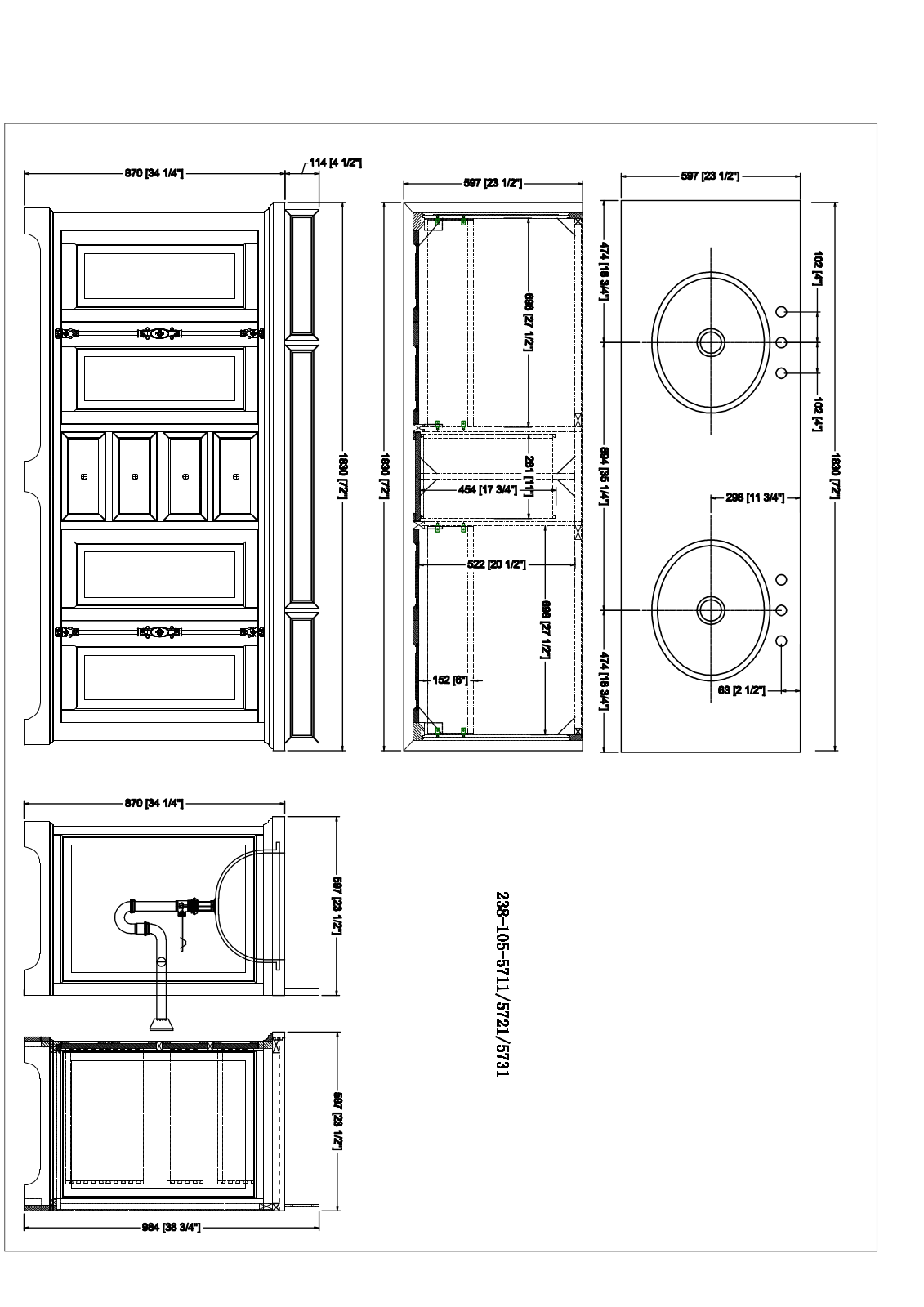 James Martin 238105V72CWH4GLB Specifications