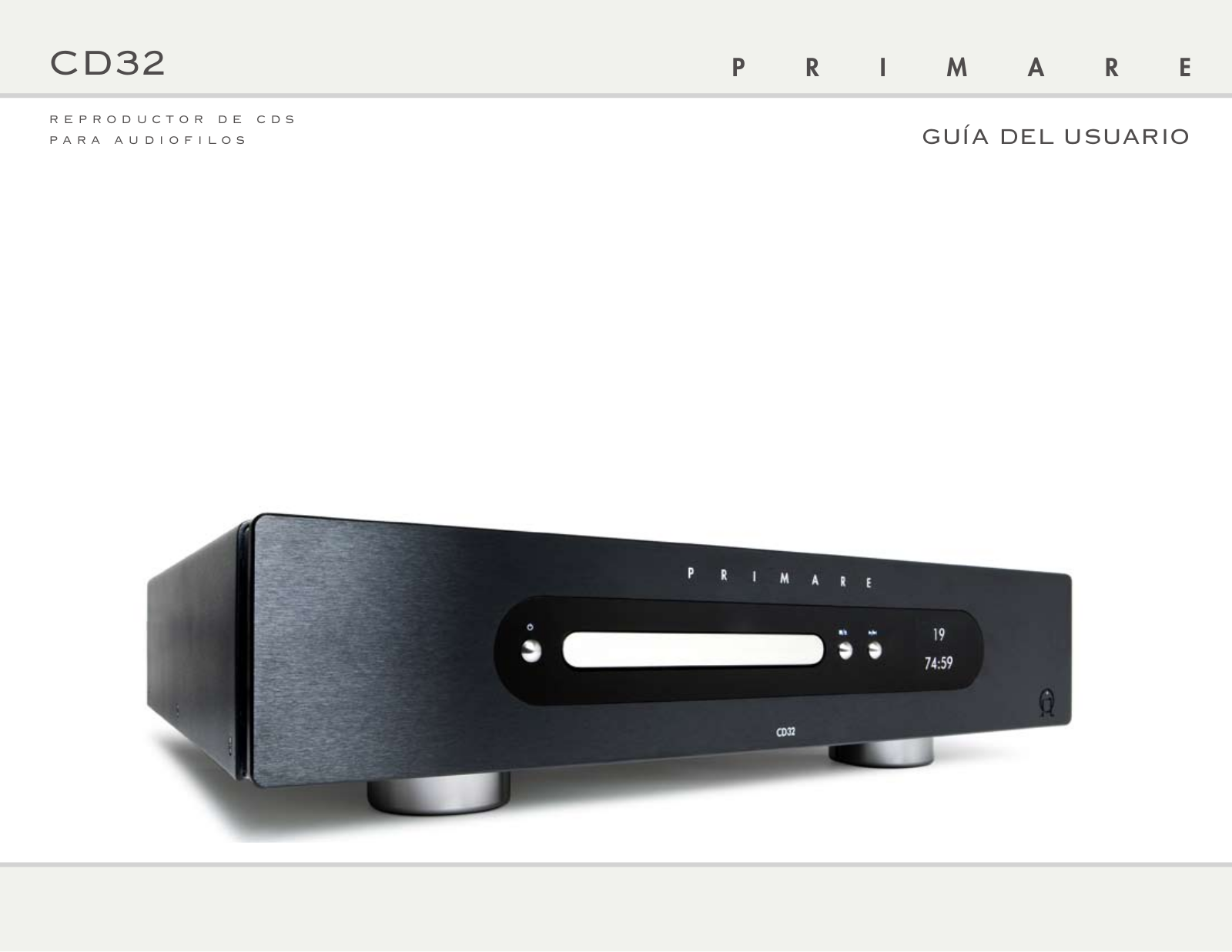 Primare CD32 User Manual