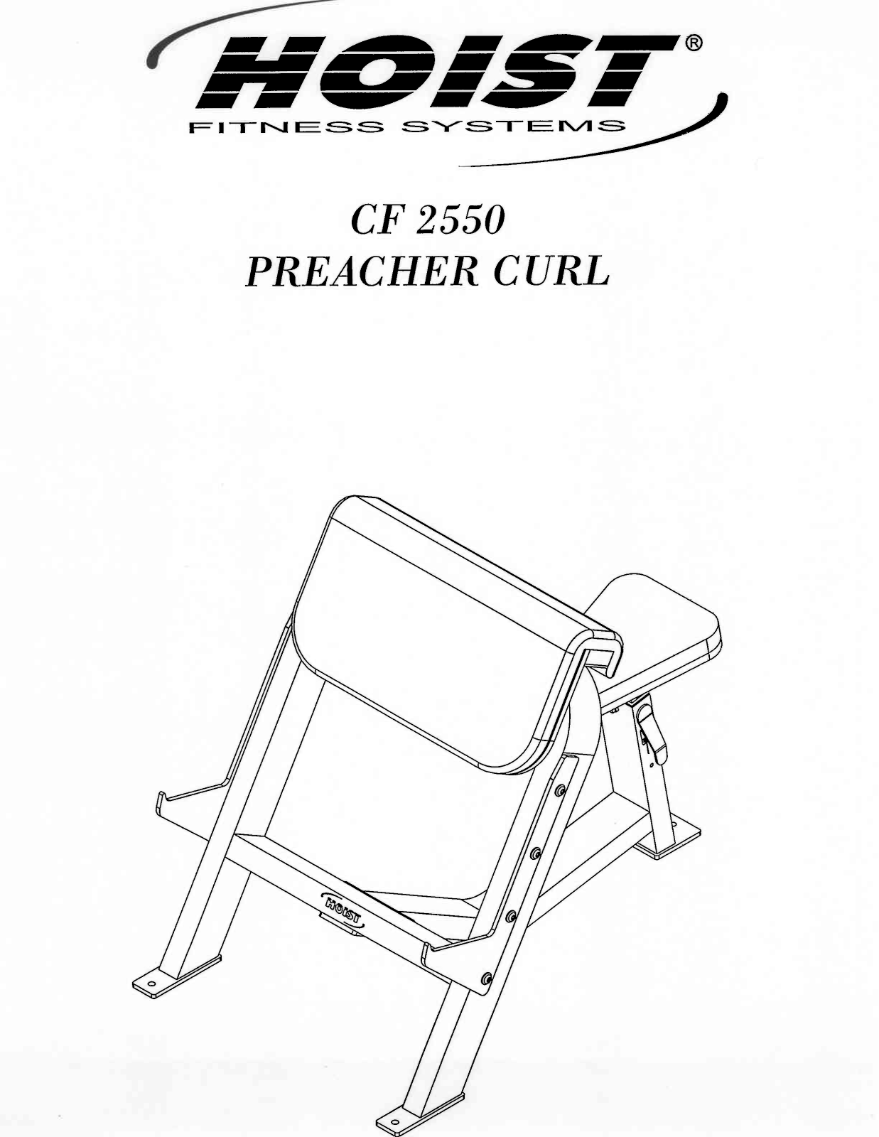 Hoist Fitness CF 2550 User Manual