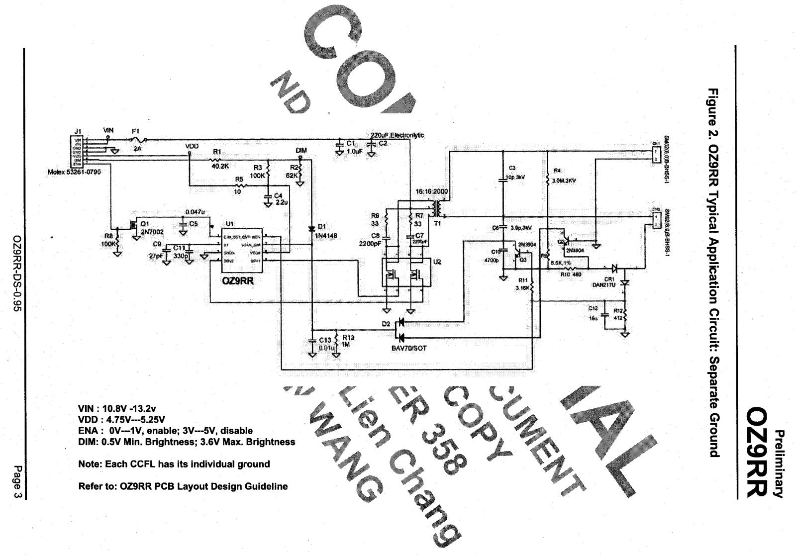 Inverter OZ9RR Schematic