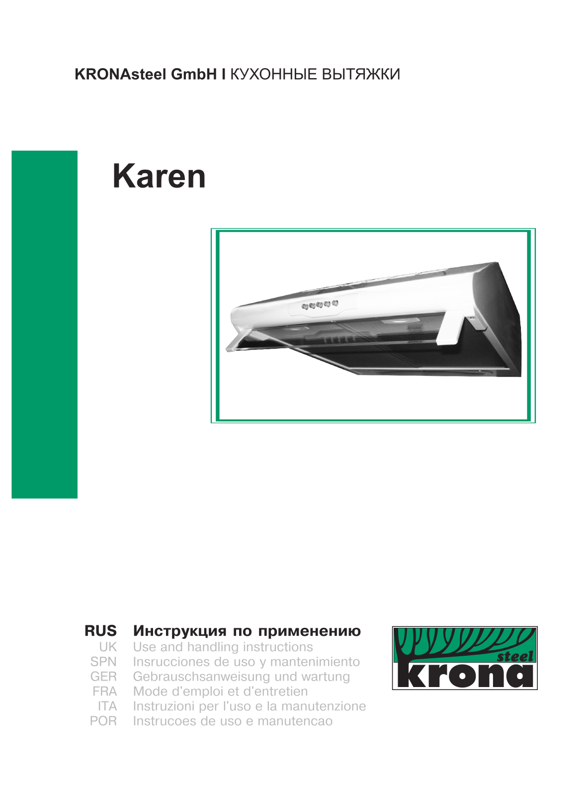 Krona Karen User manual