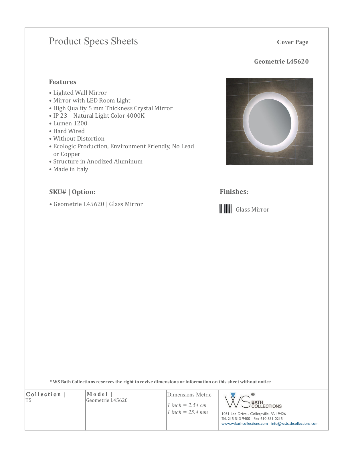 WS Bath Collections WSO3146 Specifications - ManualMachine.com