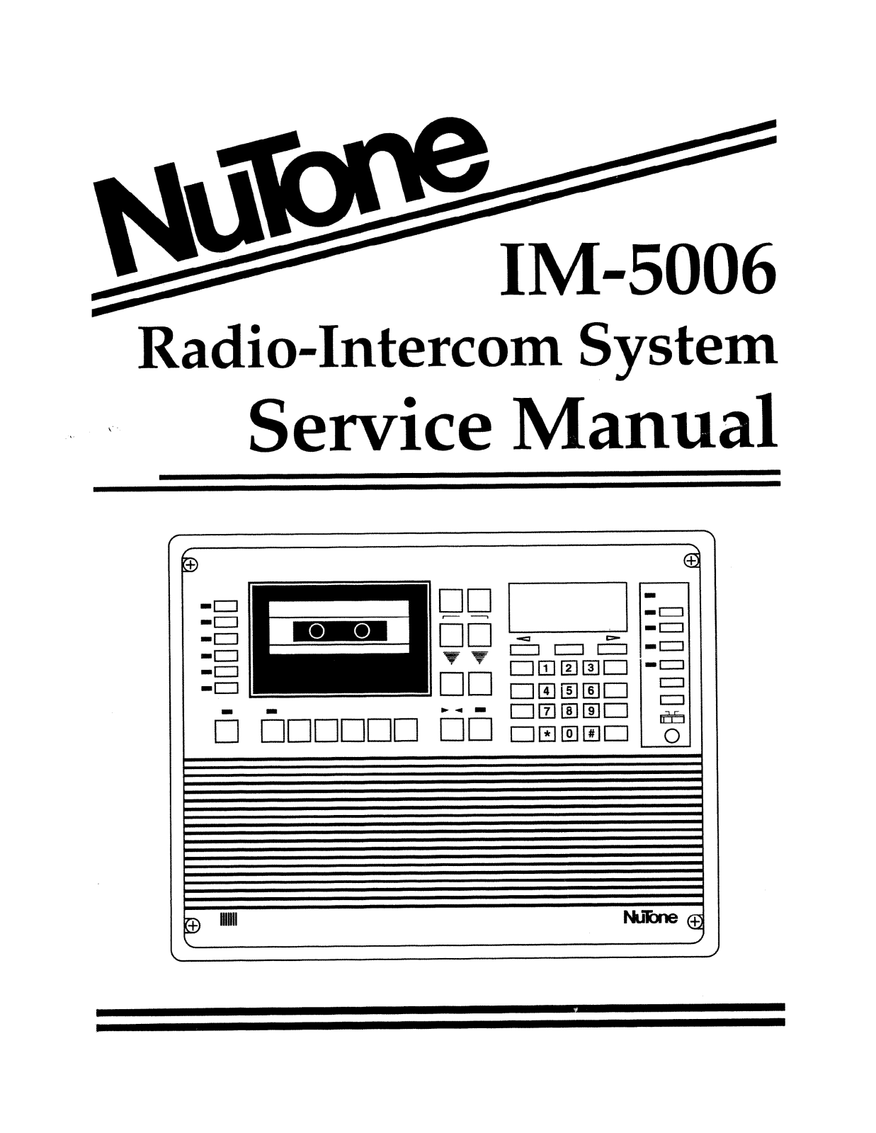 Nutone IM-5006 User manual