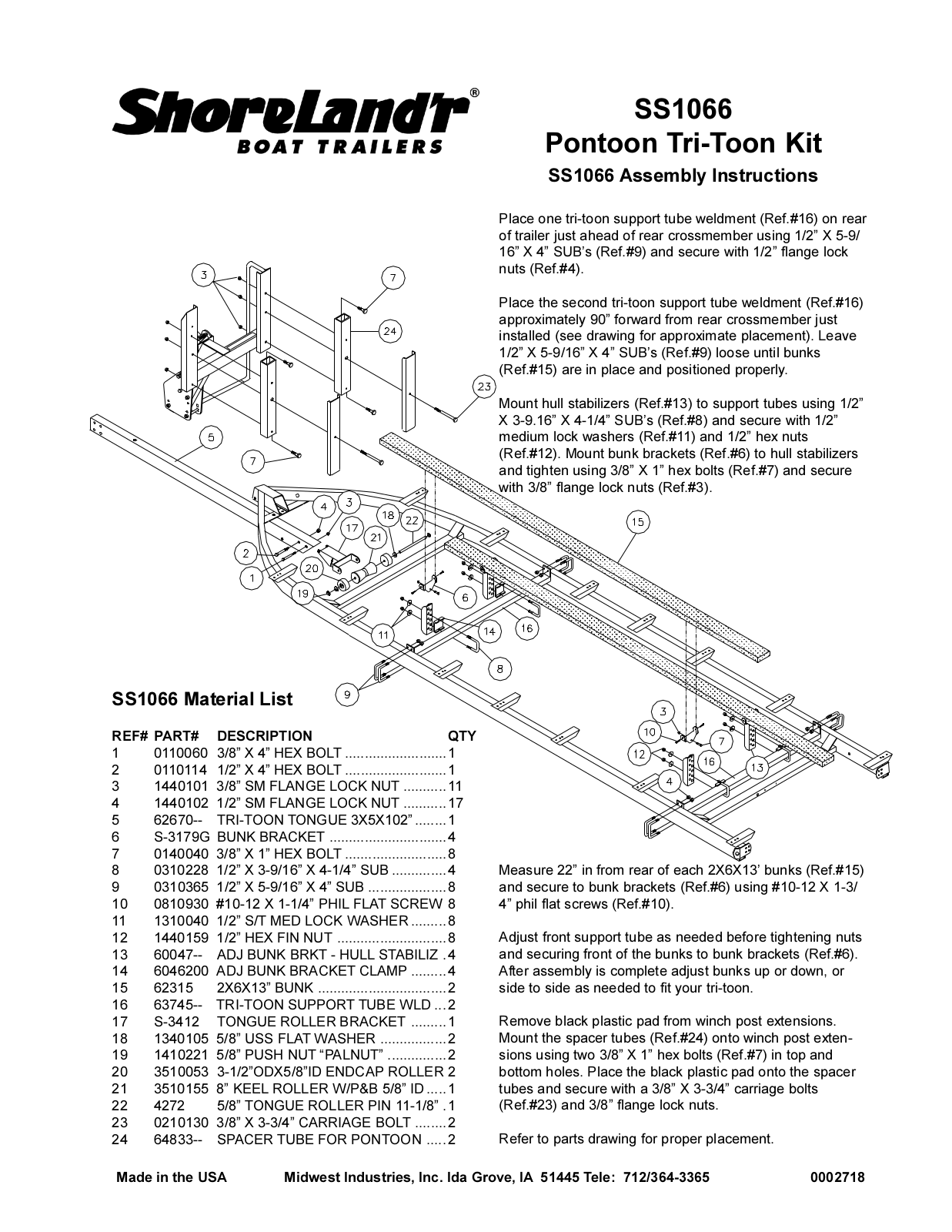 ShoreLand'r SS1066 User Manual