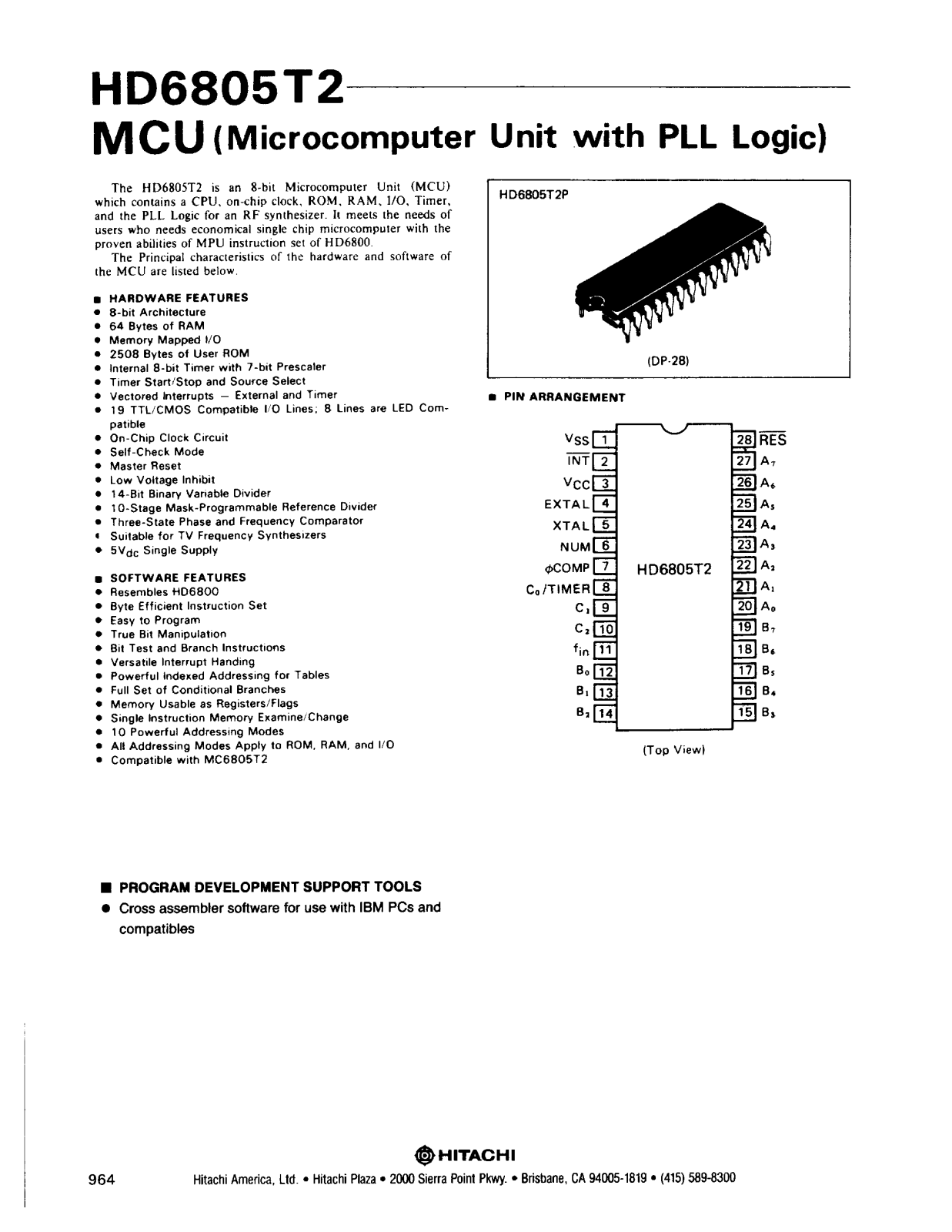 HIT HD6805T2 Datasheet