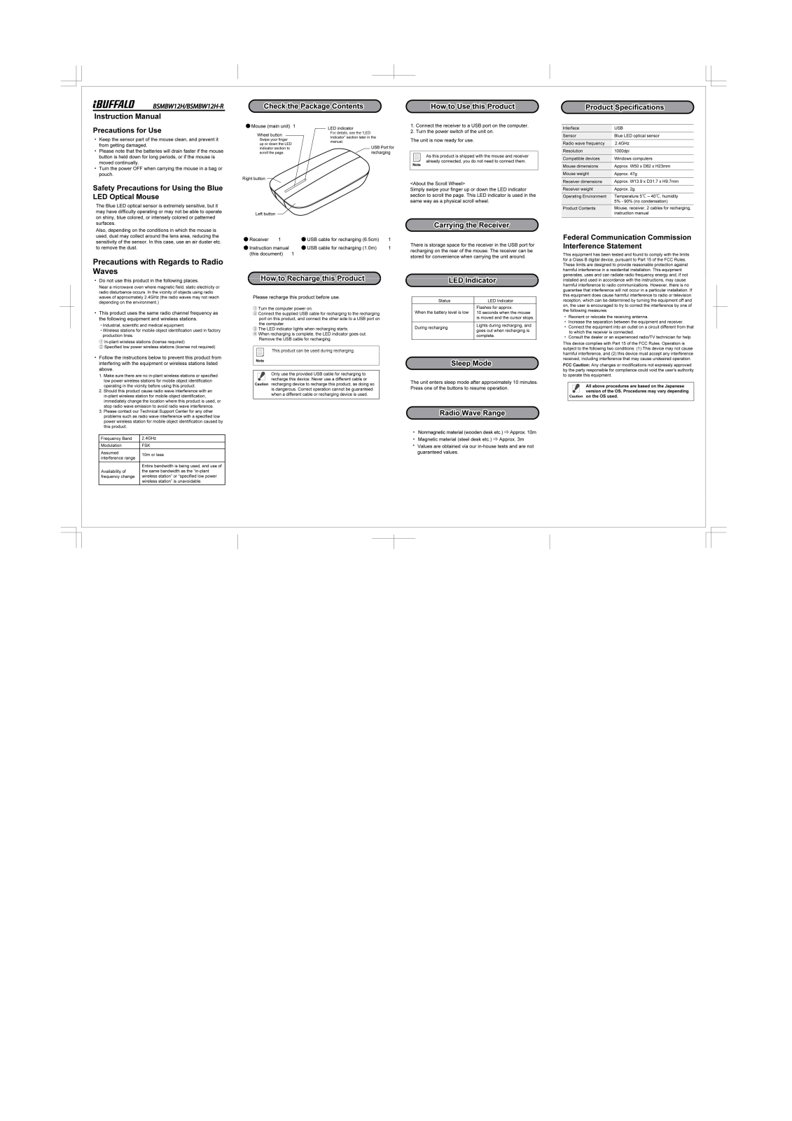 BUFFALO BSMBW12HR 0 User Manual